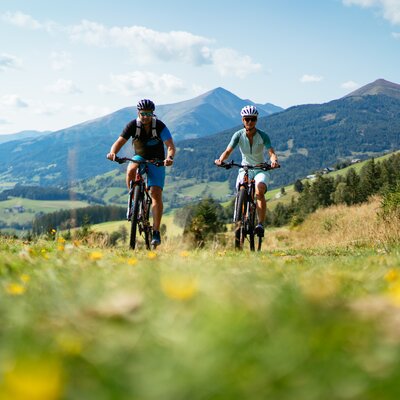 Mit dem Mountainbike unterwegs auf der Alm | © Urlaub am Bauernhof Steiermark / Daniel Gollner