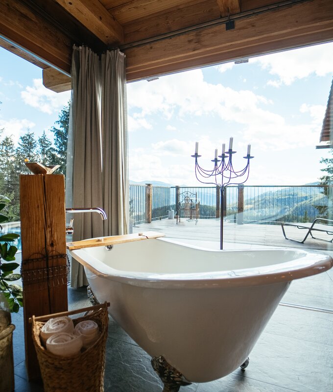 Private Spa auf der BienenAlm Hütte | © Urlaub am Bauernhof Steiermark / Daniel Gollner