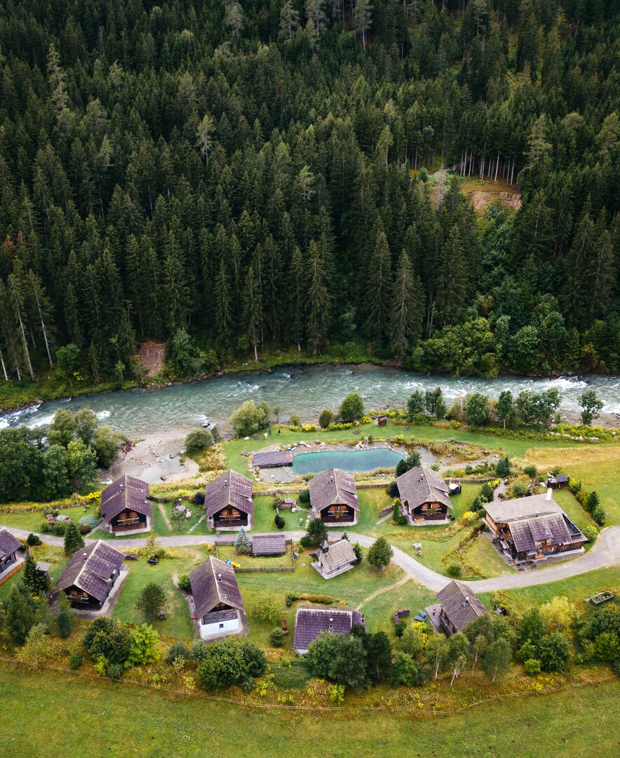 Hof von oben | © Urlaub am Bauernhof Kärnten / Daniel Gollner