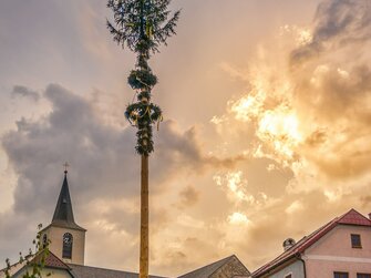 Maibaum in Bad Traunstein | © Markus Bachl - www.markusbachl.com