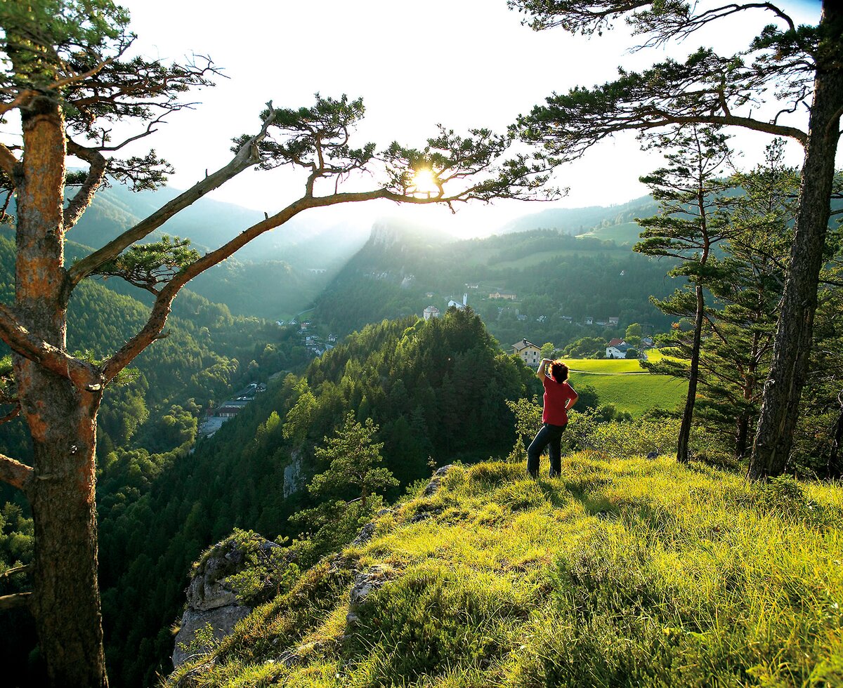 Aussicht auf Landschaft | © Wiener Alpen / Franz Zwickl