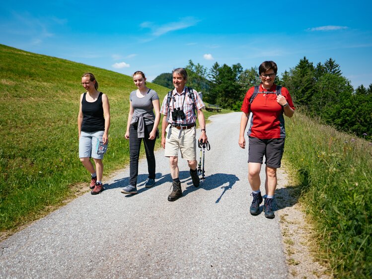 Gruppe von Freunden beim Wandern | © Urlaub am Bauernhof Oberösterreich / Daniel Gollner