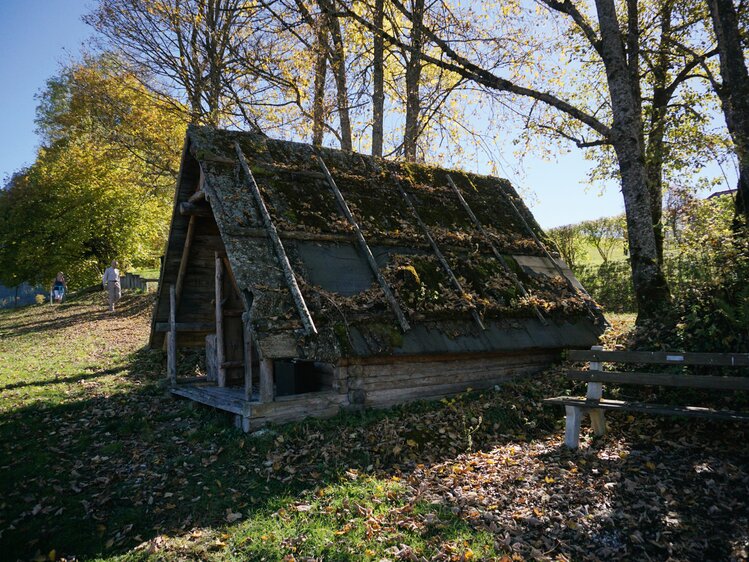 Traditionelle Lafthütte | © Urlaub am Bauernhof Oberösterreich / Harald Puchegger