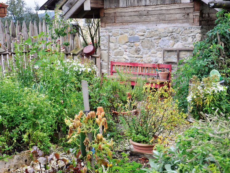 Ruheplatzerl im Bauerngarten | © Urlaub am Bauernhof Oberösterreich / Harald Puchegger