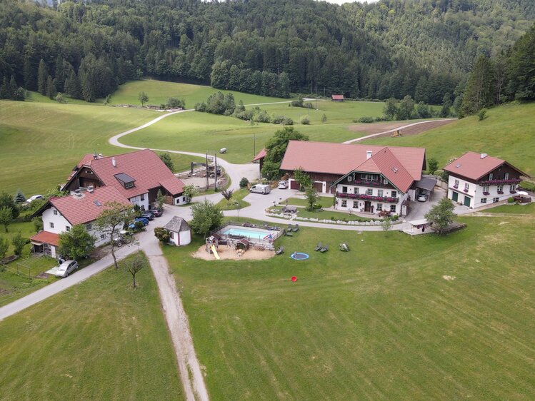 Bambichlhof aus der Vogelperspektive | © Daniel Gollner / Urlaub am Bauernhof