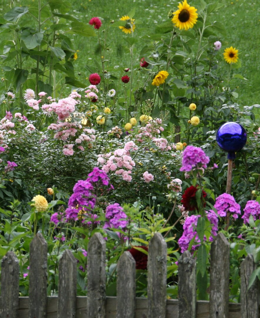 Garten eines Vierkantzers aus Oberrösterreich in Stübing | © Österreichisches Freilichtmuseum/UMJ