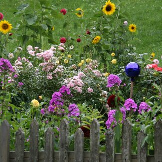 Garten eines Vierkantzers aus Oberrösterreich in Stübing | © Österreichisches Freilichtmuseum/UMJ