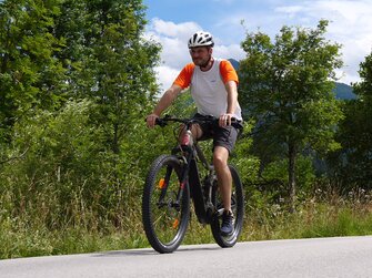 Gerhard Liebenberger bei einer Radtour am Ortnergut | © Urlaub am Bauernhof / Gerhard Liebenberger 