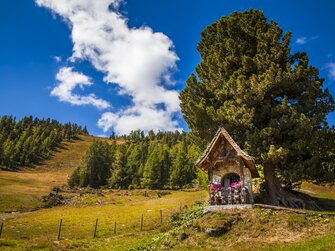 Alm-Kapelle aus Zirbenholz im SalzburgerLand | © Urlaub am Bauernhof / Bernd Suppan