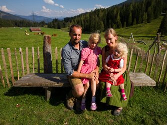 Familie Nussbaumer, Dientalm, Mühlbach am Hochkönig, Salzburger Land | © Dientalm / Matthias Gruber