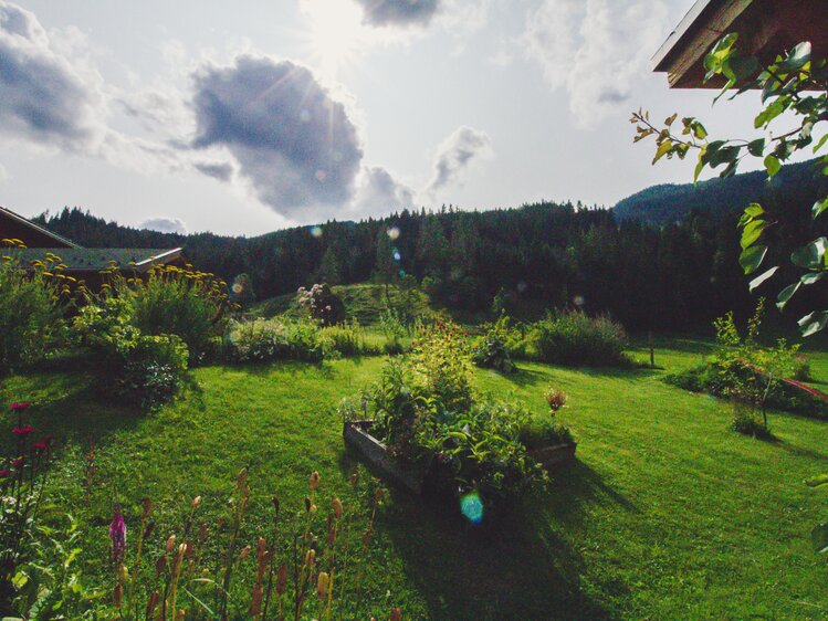 Bauerngarten am Archehof Öbristhof in Kleinarl, Salzburger Sportwelt | © Urlaub am Bauernhof Salzburger Land / Matthias Gruber