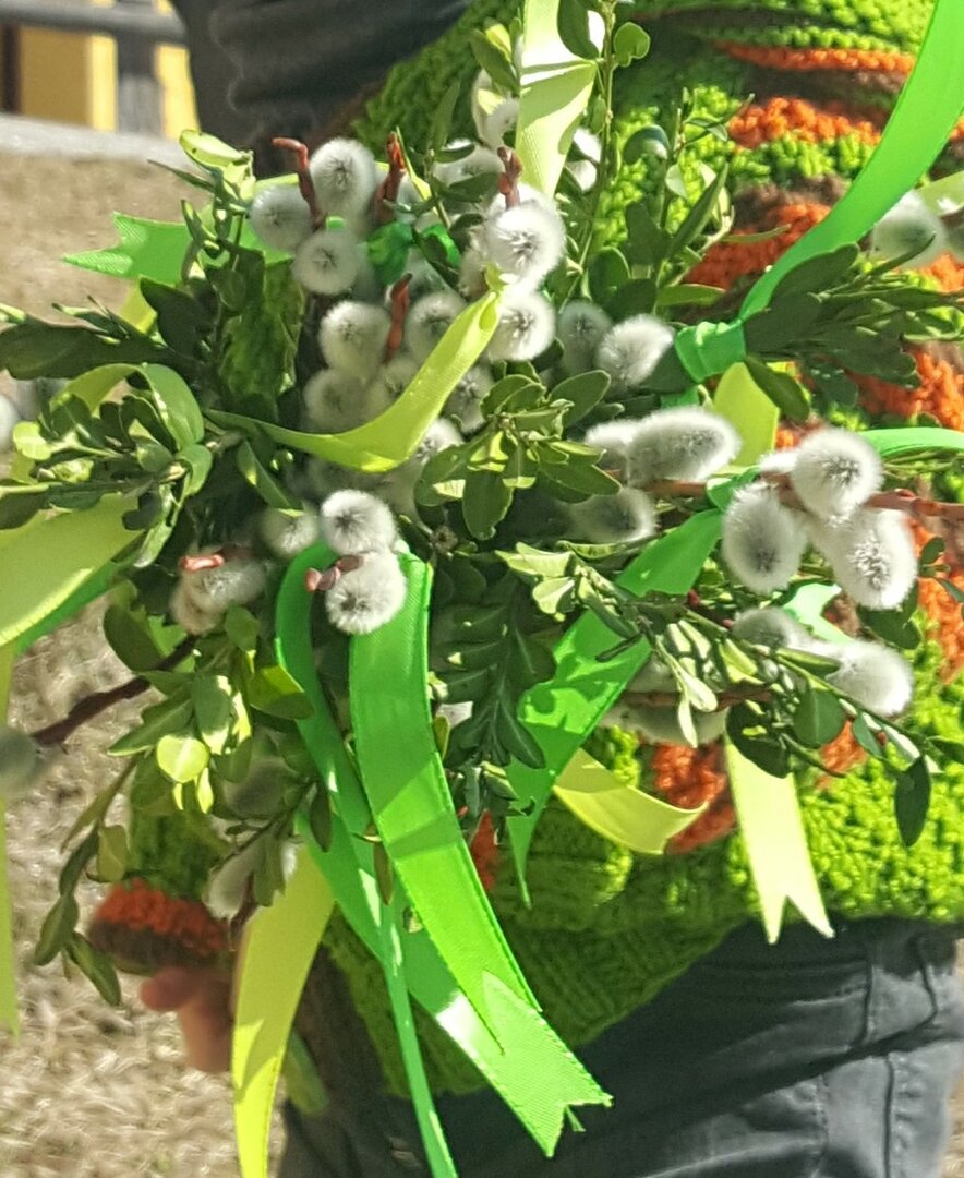 Palmbuschen binden, Ostern, Löckerwirt im Lungau, Salzburger Land | © Löckerwirt / Christina Löcker