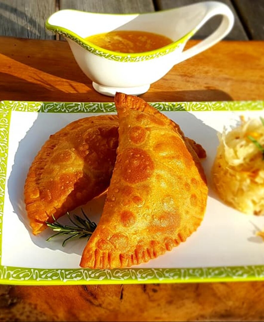 Fleischkrapfen vom Windhofgut in Annaberg, Salzburger Land | © Windhofgut / Andrea Schilchegger