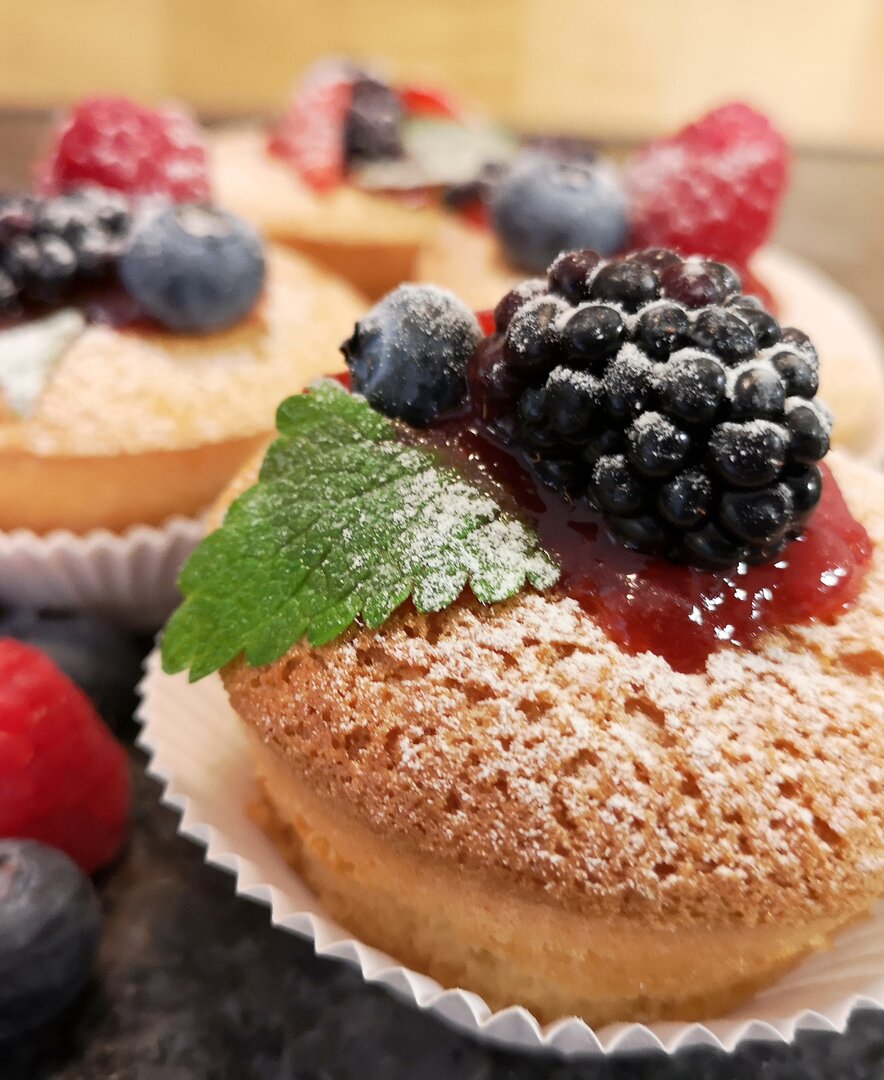 Muffins mit frischen Beeren, Steiermark | © Kleinhofers Himbeernest / Andrea Schmidhofer