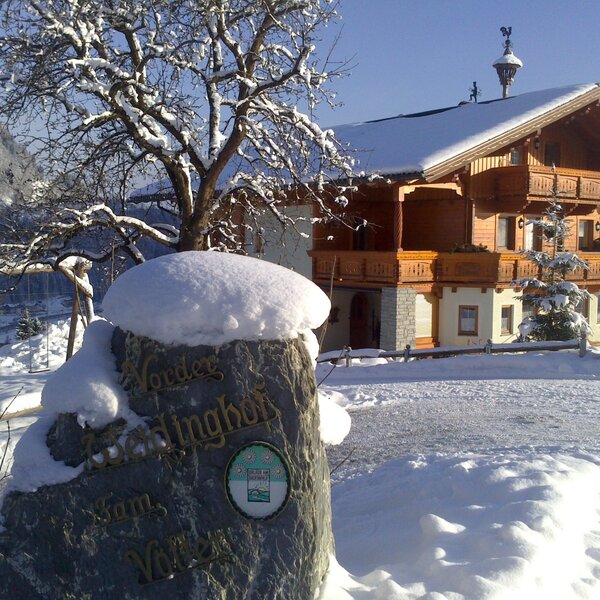 Hausansicht im Winter Hausansicht im Winter